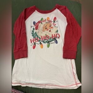 Festive Red and White Long Sleeve Tee